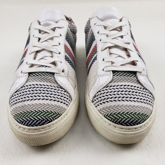 Taft Classic Striped Sneaker Mens 9 Multicolor Lace Up Casual Shoe Portugal - Picture 4 of 14